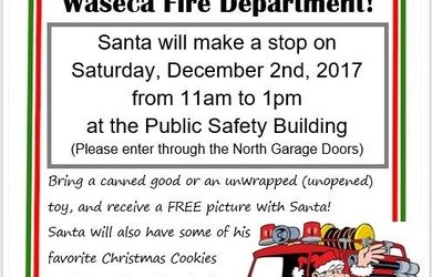 Santa Visits the Fire Department 2017