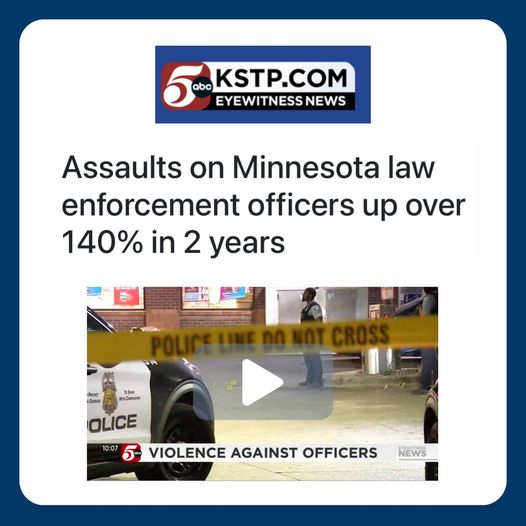 Troubling statistic from KSTP. Thank you so much to all the brave police officer…