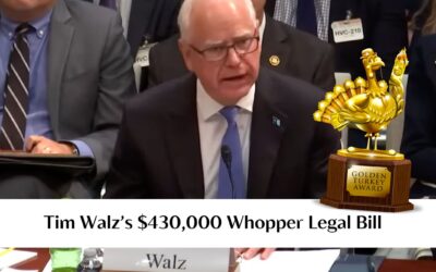 Tim Walz’s whopper legal bill wins 2025 Golden Turkey